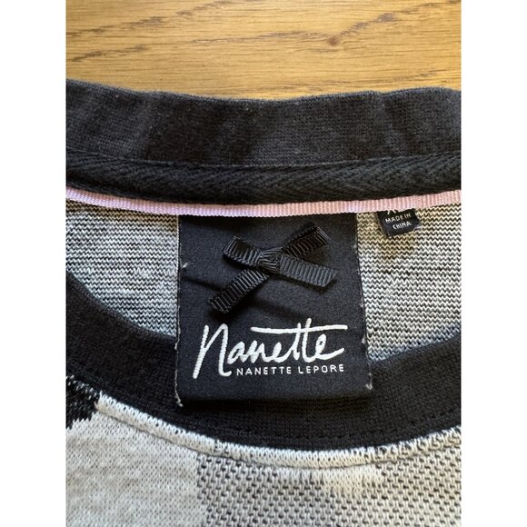 NANETTE LEPORE Sweater Size XL Long Sleeve Stretch Business Casual Loungewear - Picture 3 of 13